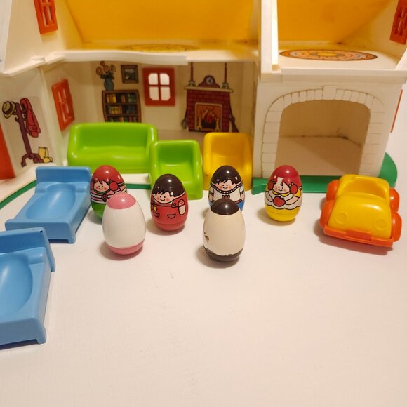 Vintage WEEBLES Cottage Romper Room, Hasbro Toys, 1973, Made in U.S.A - Picture 13 of 16